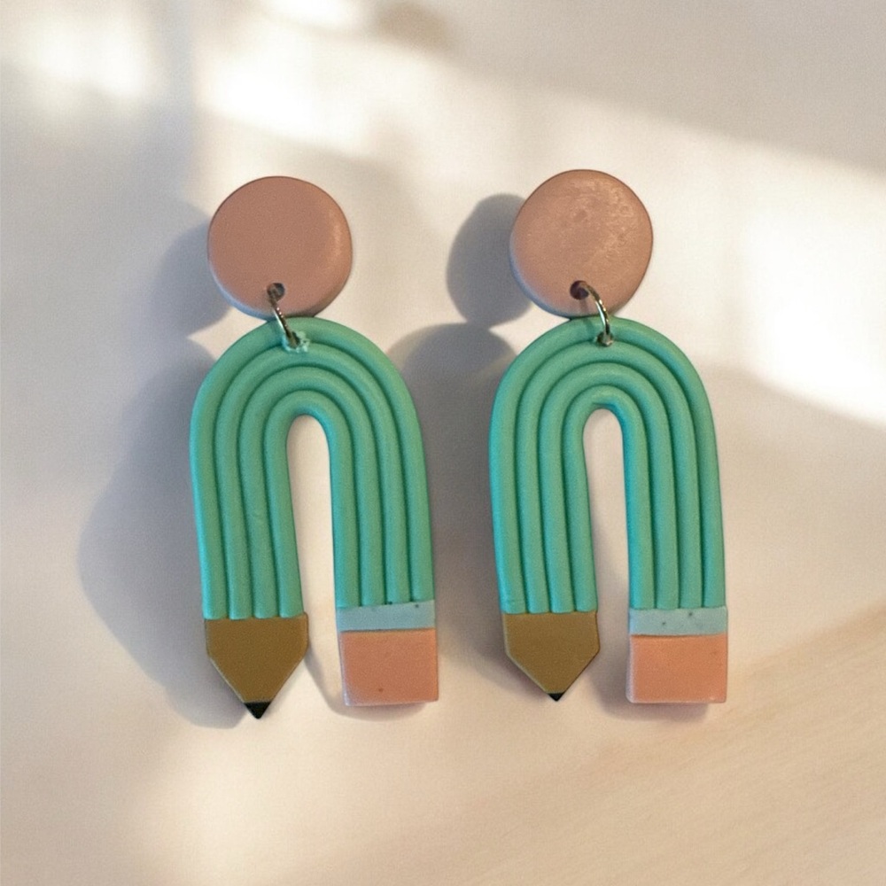 Colorful Pencil Earrings